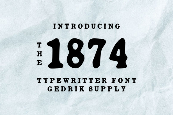 1874 Font for Vintage-Inspired Marketing Designs