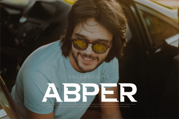 Abper Font for Creative Makers and Shop Owners