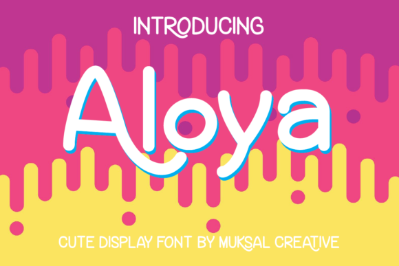 Aloya Display Font for Handmade Creations