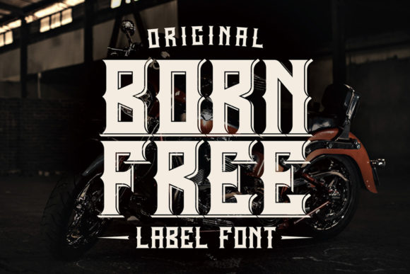 Born Free Font: A Bold Display Typeface for Creative Makers