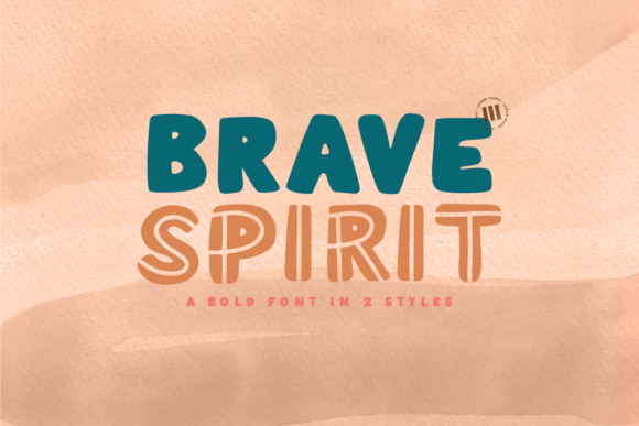 Brave Spirit Display Font for Vibrant Publication Design