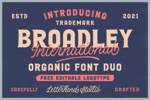 Broadley Font: A Vintage Typeface for Crafting and Design