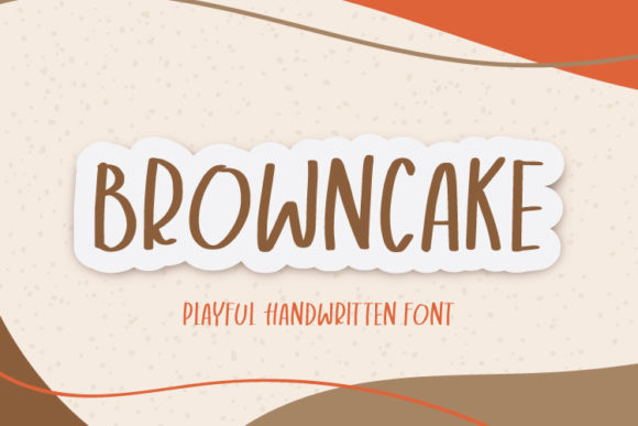 Browncake Font: A Playful Display Typeface for Small Business Branding