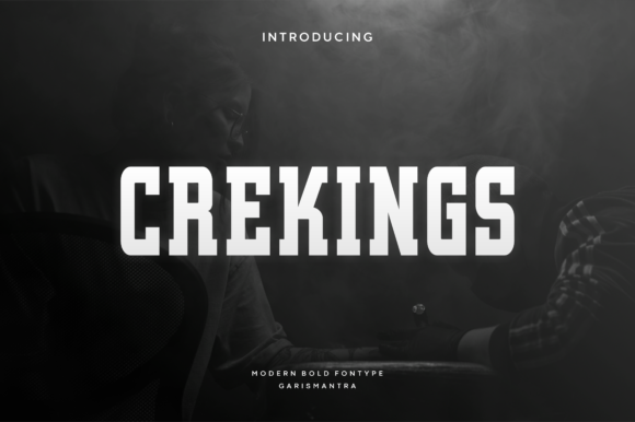 Crekings: A Bold Display Font for Editorial Design