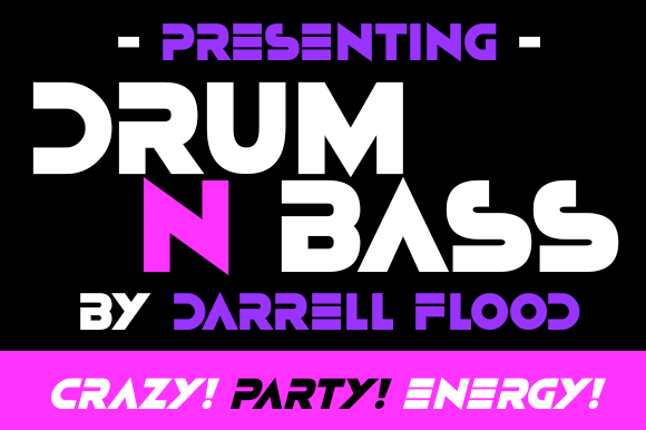 Drum N Bass Font for Bold Branding and Display Design