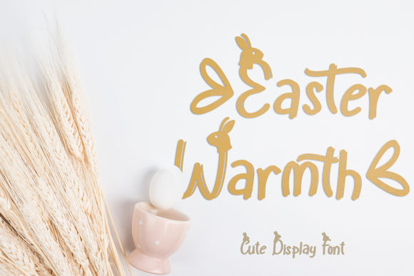 Easter Warmth: A Luxurious Display Font for Impactful Designs