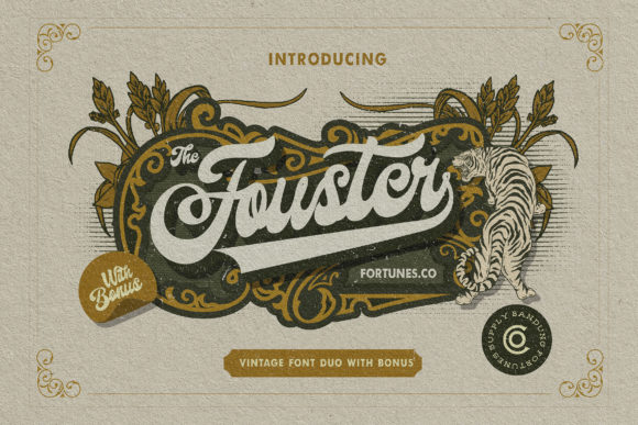 Fouster: A Bold Vintage Display Font
