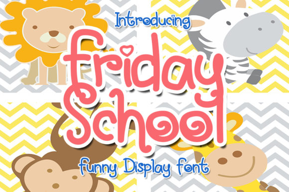 Friday School Font for Playful and Authentic Branding