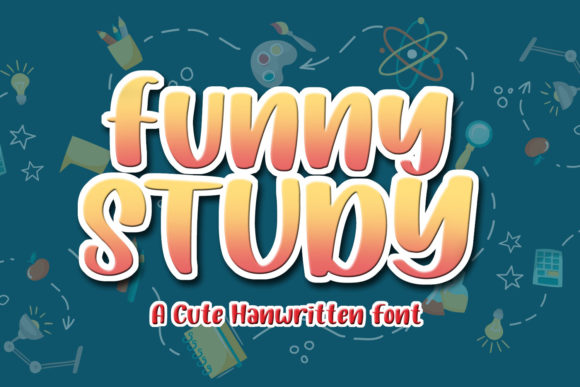 Funny Study Font: A Playful Display Typeface for Creative Makers