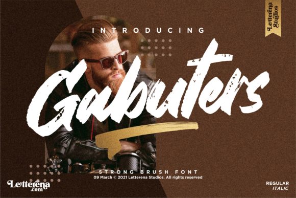 Gabuters Display Font for Creative Product Design