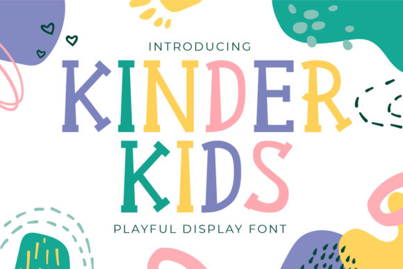 Kinder Kids Font for Playful Branding and Display Design