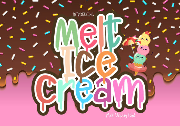 Melt Ice Cream Font for Playful and Authentic Branding