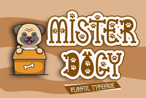 Mister Dogy Font: A Quirky Display Typeface for Craft Creations
