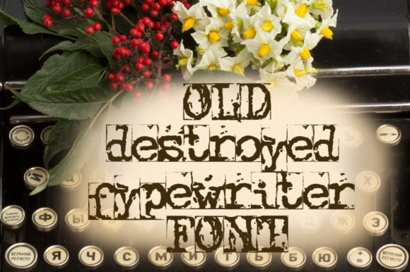 Old Destroyed Typewriter Font for Bold Web Design