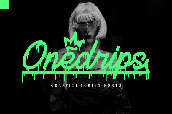 Onedrips Font: A Display Typeface for Spooky Branding