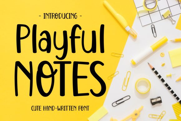Playful Notes Font for Eye-Catching Digital Designs