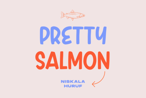 Pretty Salmon Display Font for Editorial and Teaching Projects