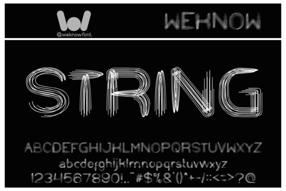 String and Wire Font: A Quirky Display Typeface for Editorial Design