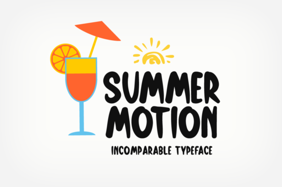 Summer Motion Font for Eye-Catching Display Typography