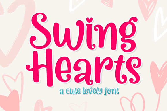 Swing Hearts Font for Romantic and Playful Editorial Design