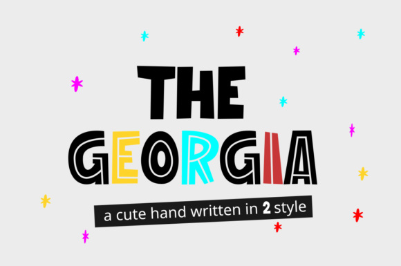 The Georgia: A Bold Display Font for Creative Projects