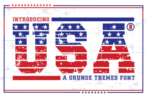 Usa Grunge Font for Bold, Beautiful Craft Projects