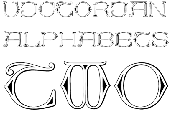 Victorian Alphabets Two Font for Unique Display Typography