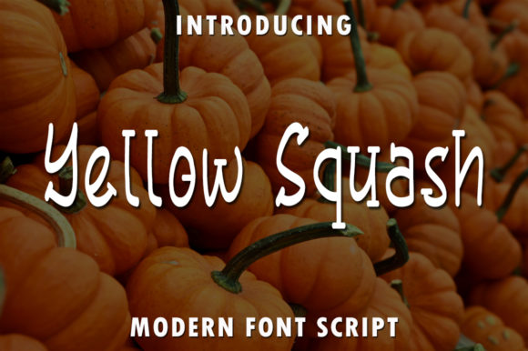 Yellow Squash Font for Creative Branding Projects